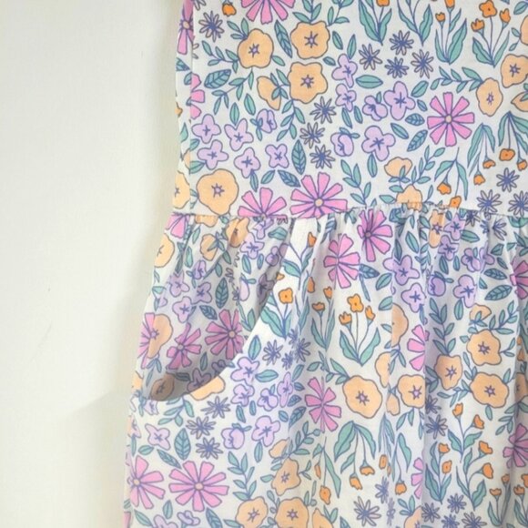 New! Cat & Jack Set of 2 Girls Pink Printed Short Sleeve Knit Dresses XXL - Picture 2 of 3